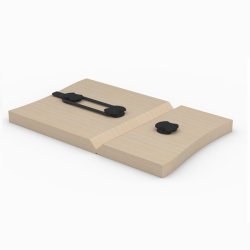 Gummibnd "Grabs" 176mm - Sort