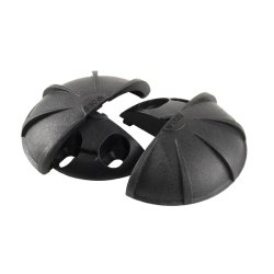 Spndebeslag "Turtle" 62mm - Sort