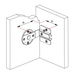 Koblingsbeslag 90 Grader - Elforzinket