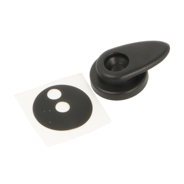 Krog med Afstandstykke til "Swing" - Sort Plast