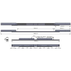 Bordudtrk Synkron 60kg - bnings Lngde 570mm