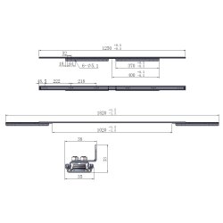 Bordudtrk Synkron 60kg - bnings Lngde 1020mm