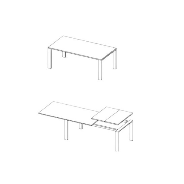 Bordudtrk Ensidigt 48kg - m/Bremse - bning 715mm