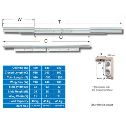 Bordudtrk Asynkron 45kg - bnings Lngde 640mm