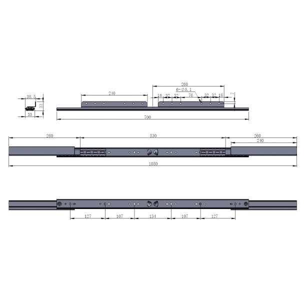 Bordudtrk Asynkron 45kg - bnings Lngde 530mm