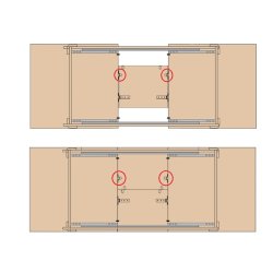 Rullebeslag til Butterfly Bordplade