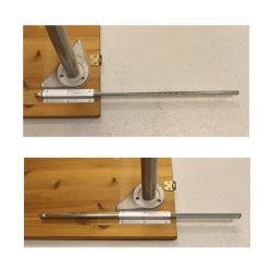 Udtrksstang 590mm til Tillgsplader - Galvaniseret