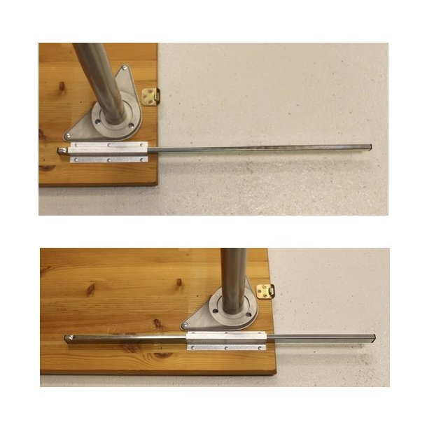 Udtrksstang 590mm til Tillgsplader - Galvaniseret