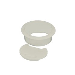 Kabelgennemfring "Eder" 60mm i Hvid Plast