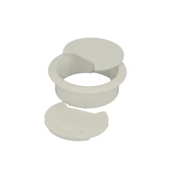 Kabelgennemfring "Eder" 60mm i Hvid Plast