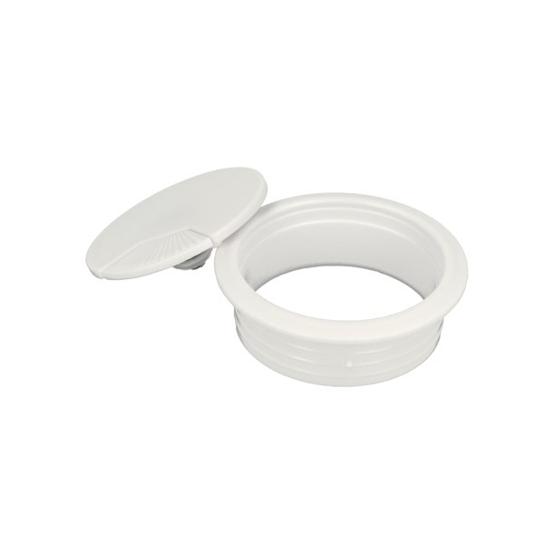 Kabelgennemfring "Sil" 60mm i Hvid Plast RAL 9003