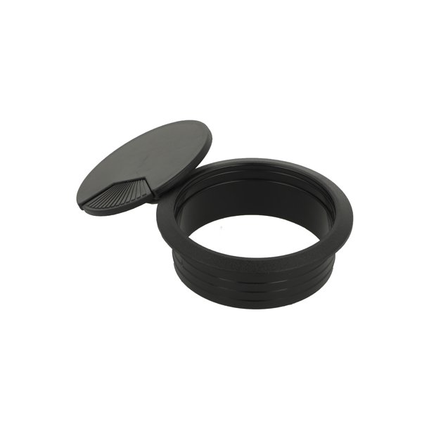 Kabelgennemfring "Sil" 60mm i Sort Plast RAL 9005