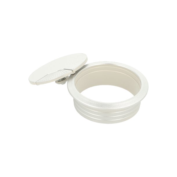 Kabelgennemfring "Sil" 60mm i Lys Slv Plast RAL 9006