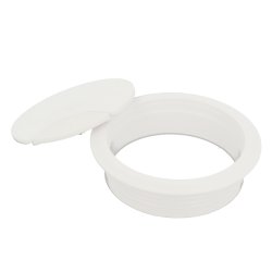 Kabelgennemfring "Sil" 80mm i Hvid Plast RAL 9003