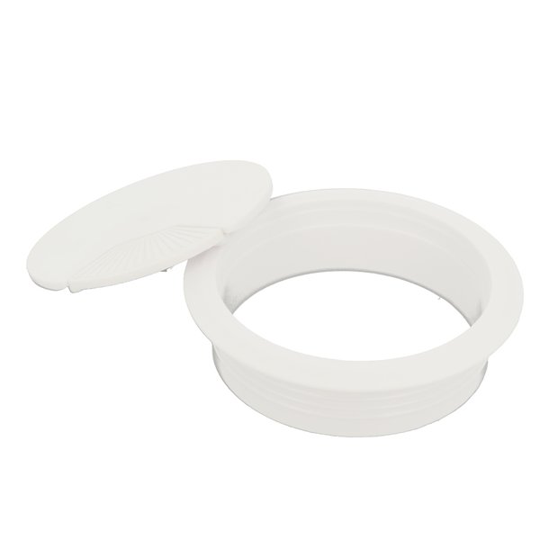 Kabelgennemfring "Sil" 80mm i Hvid Plast RAL 9003