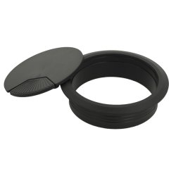 Kabelgennemfring "Sil" 80mm i Sort Plast RAL 9005