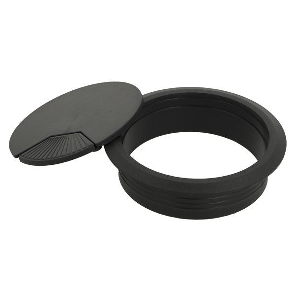 Kabelgennemfring "Sil" 80mm i Sort Plast RAL 9005