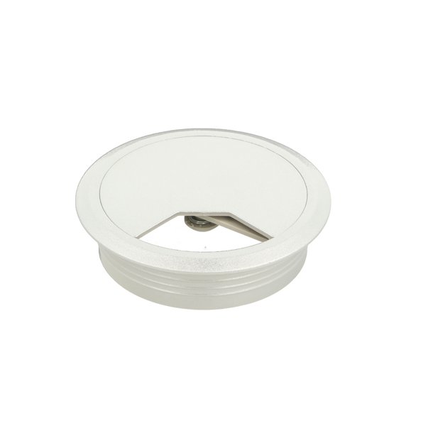 Kabelgennemfring "Sil" 80mm i Lys Slv Plast RAL 9006