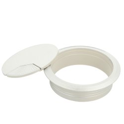 Kabelgennemfring "Sil" 80mm i Lys Slv Plast RAL 9006