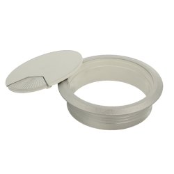 Kabelgennemfring "Sil" 80mm i Mrk Slv Plast RAL 9007