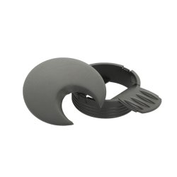 Kabelgennemfring "Neris" - Oval - 60 - Sort