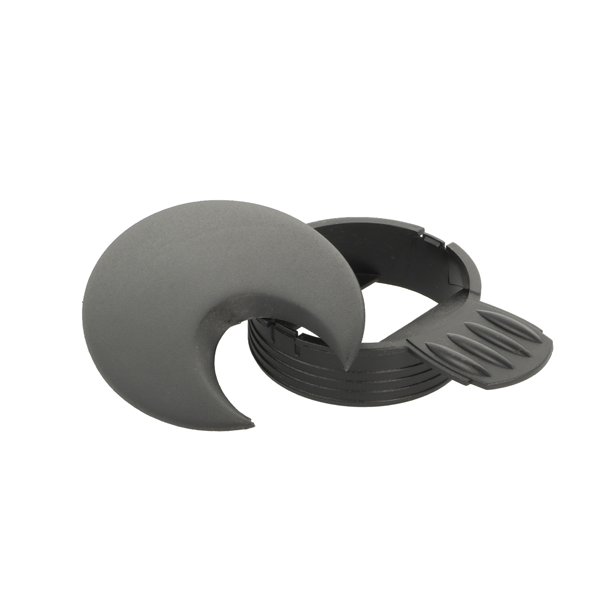 Kabelgennemfring "Neris" - Oval - 60 - Sort