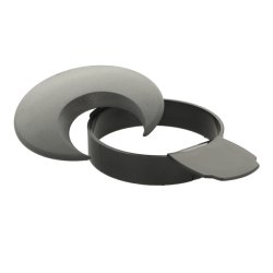 Kabelgennemfring "Neris" - Oval - 80 - Sort