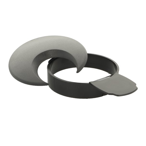 Kabelgennemfring "Neris" - Oval - 80 - Sort