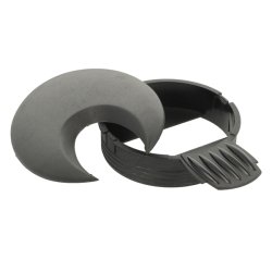 Kabelgennemfring "Neris" - Oval - 80 - Sort