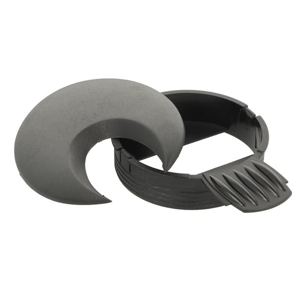 Kabelgennemfring "Neris" - Oval - 80 - Sort