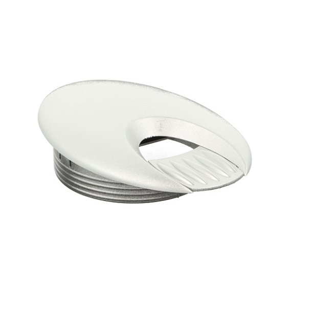 Kabelgennemfring "Neris" - Oval - 80 - Aluminium Look