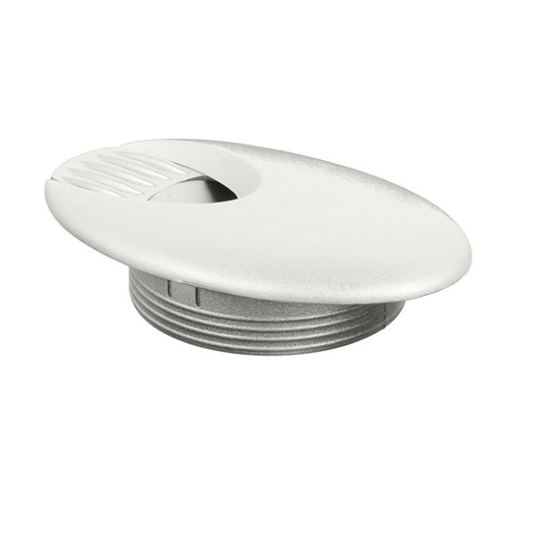 Kabelgennemfring "Neris" - Oval - 80 - Aluminium Look