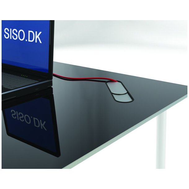 Kabelgennemfring "Dora" 250x57x15mm - Brstet Stl