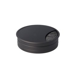 Kabelgennemfring "Odra" med Brster - 80x22mm - Sort