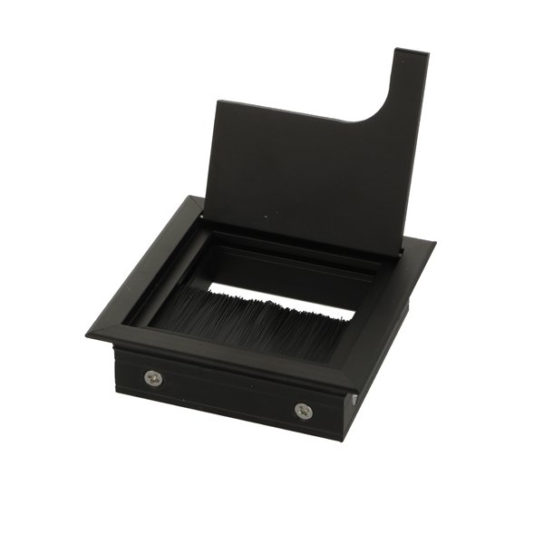 Kabelgennemfring "Leba" 80x80x24mm - Sort