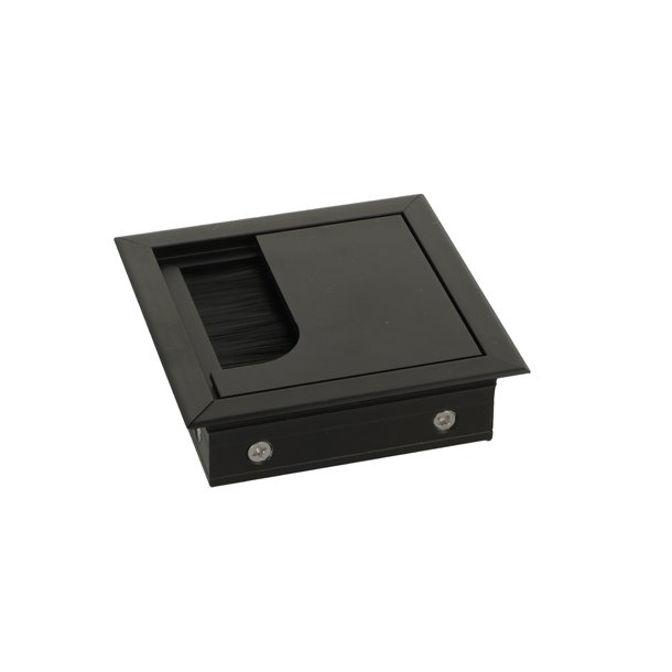 Kabelgennemfring "Leba" 80x80x24mm - Sort