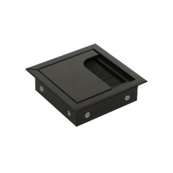 Kabelgennemfring "Leba" 80x80x24mm - Sort