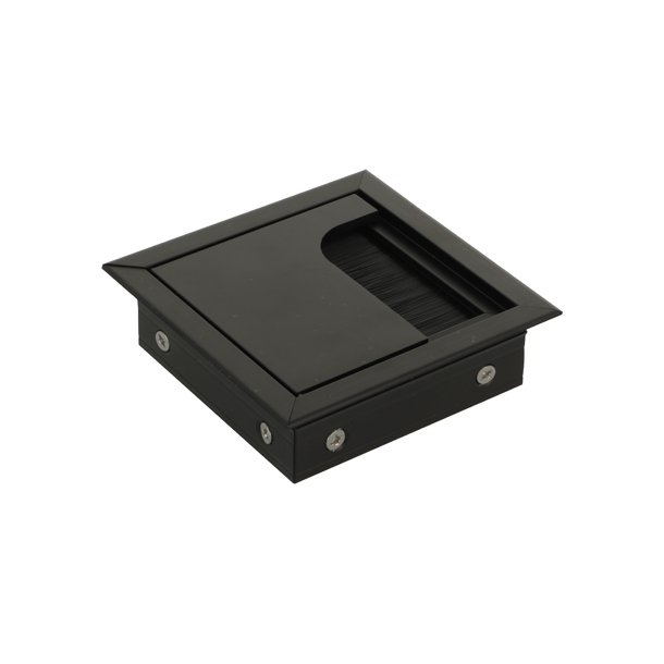 Kabelgennemfring "Leba" 80x80x24mm - Sort