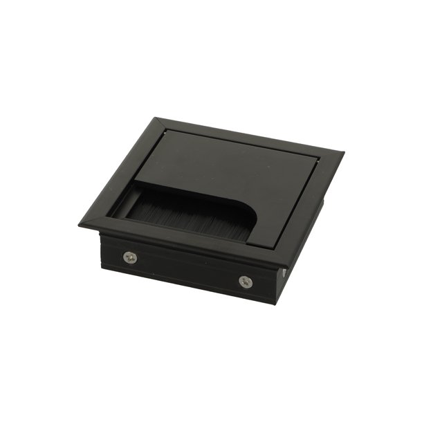 Kabelgennemfring "Leba" 80x80x24mm - Sort