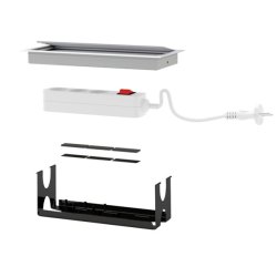 Stikdsebakke med Velcro-Til Kabelgennemfring 520349/520370