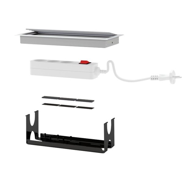 Stikdsebakke med Velcro-Til Kabelgennemfring 520349/520370