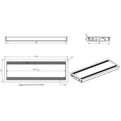 Kabelgennemfring "Flip" Softluk -612x148x28mm -Alu Farve