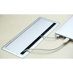 Kabelgennemfring "Nida" Softluk -300x120x27,5mm -Alu Farve