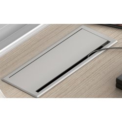 Kabelgennemfring "Nida" Softluk -300x120x27,5mm - Sort