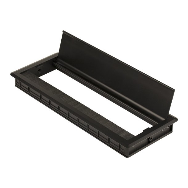 Kabelgennemfring "Nida" Softluk -300x120x27,5mm - Sort