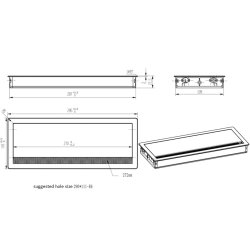 Kabelgennemfring "Elde" Softluk -295x117x27,5mm - Hvid