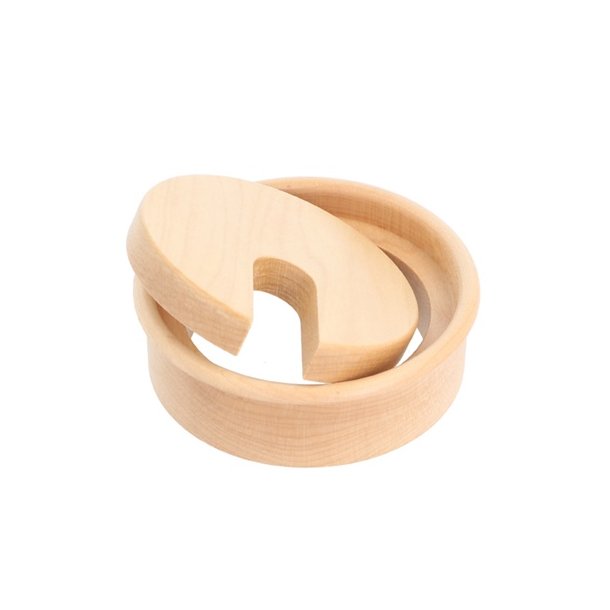 Kabelgennemfring "Mosel" 80x23mm - Ahorntr - med Lak