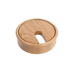 Kabelgennemfring "Mosel" 80x23mm - Egetr med Lak