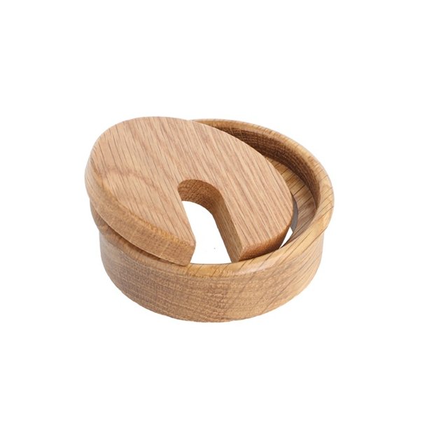 Kabelgennemf�ring "Mosel" �80x23mm - Egetr� med Lak