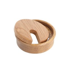 Kabelgennemfring "Mosel" 80x23mm - Egetr med Lak